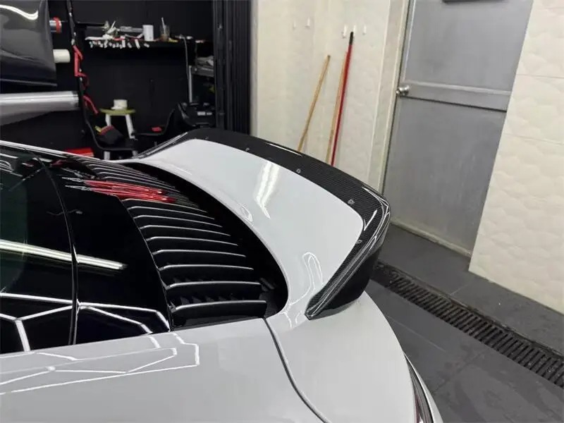 Suitable for 991 911 991 Modified with a Dry Carbon Fiber Rear Spoiler with Lights and Tail Wing